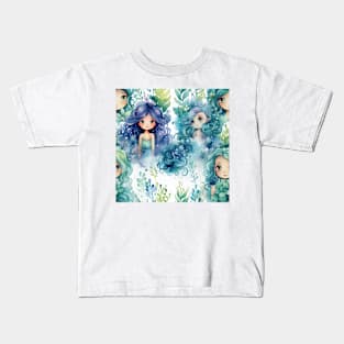 Mermaids Pattern 14 Kids T-Shirt